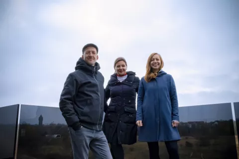 Gründer:innen von bring-together: Christoph Wieseke, Karin Demming und Mary-Anne Kockel v.l.